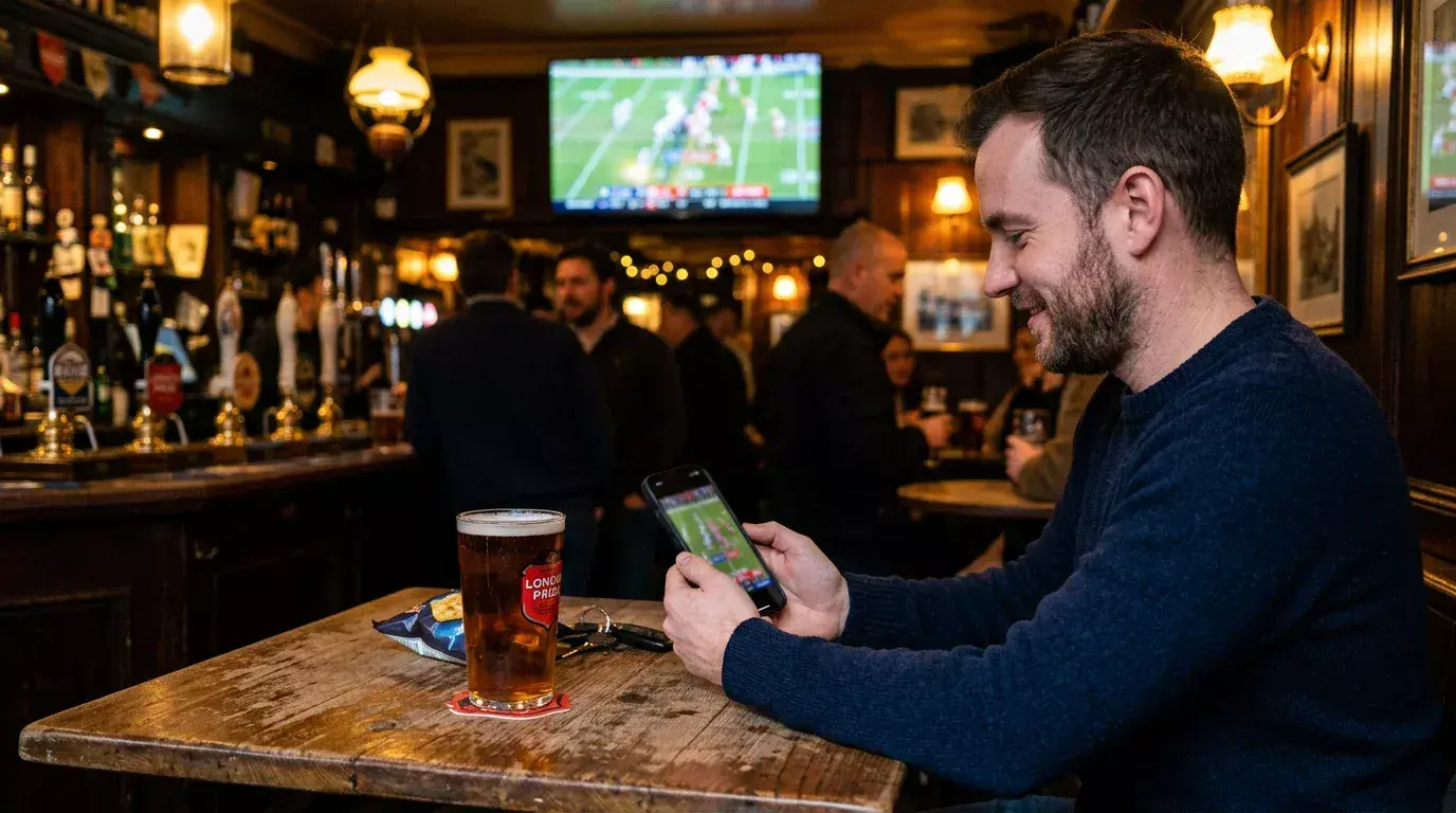 UK NFL betting market growth data with London skyline