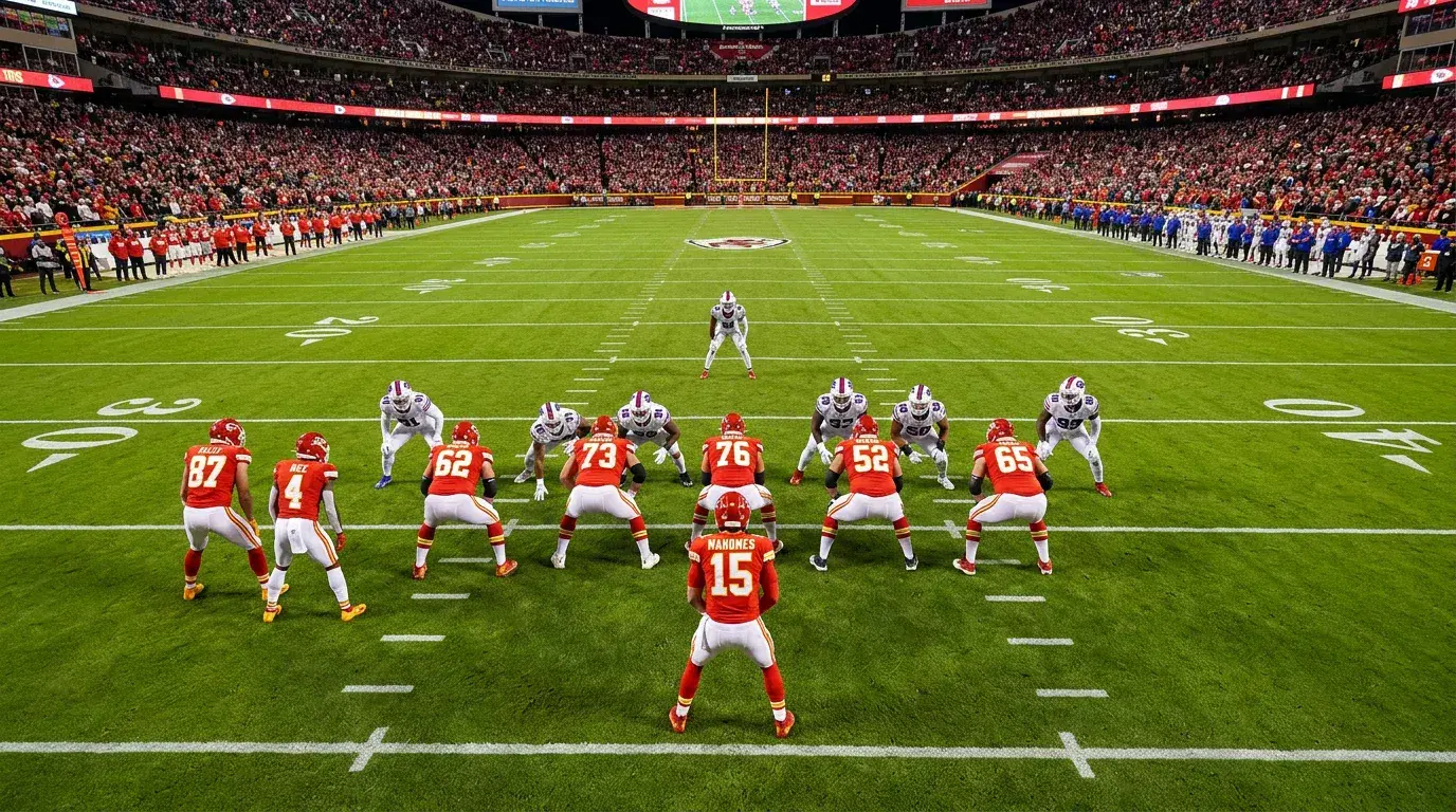 NFL divisional rivalry game with against the spread trend data overlay