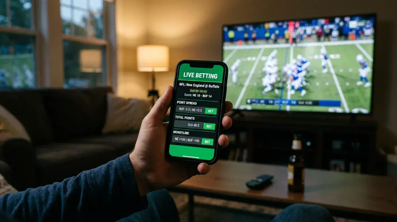 UK mobile NFL betting app usage data and in-play wagering behaviour trends