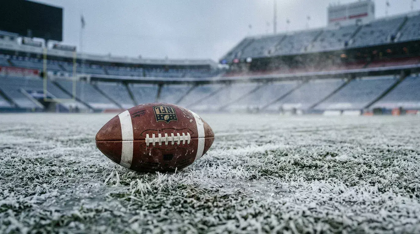 NFL playoff bracket with betting trend data and handle volume