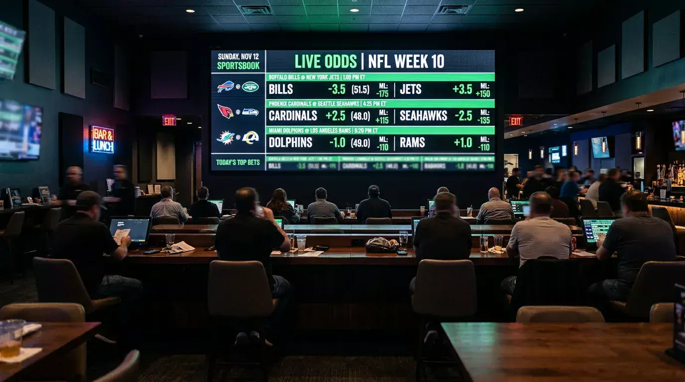 NFL betting line movement chart showing sharp money reverse line movement